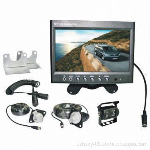 7-inch Camera Reversing System with Trailer Connector for Trailer and 420TVL Horizontal Resolution